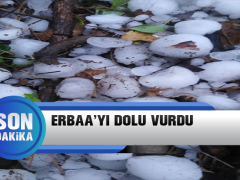 Erbaa’yı Dolu Vurdu