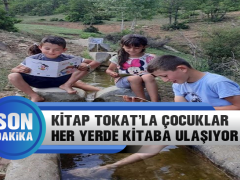 Kitap Tokat’la Çocuklar Heryerde Kitaba Ulaşıyor