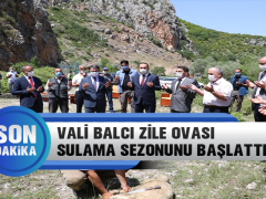 Vali Balcı Zile Ovası Sulama Sezonunu Başlattı