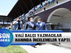 Vali Balcı Yazmacılar Hanında İncelemele Yaptı