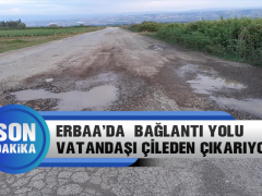 Erbaa’da Bağlantı Yolu Vatandaşı Çileden Çıkarıyor