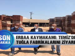 Erbaa Kaymakamı Mustafa Temiz’den Tuğla Fabrikalarına Ziyaret