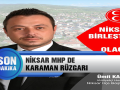 Niksar MHP de Karaman Rüzgarı