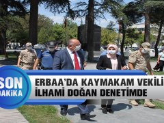 Erbaa Kaymakam Vekili İlhami Doğan Denetimde