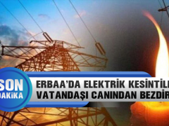Erbaa’da Elektrik Kesintisi Vatandaşı Canından Bezdirdi