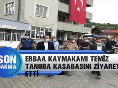 Erbaa Kaymakamı Temiz Tanoba Kasabasını Ziyaret Etti