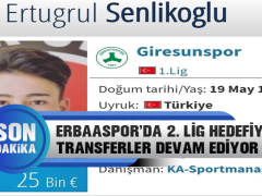 Erbaaspor’da  2. Lig Hedefiyle Transferler Devam Ediyor