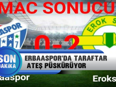 ErbaaSpor’da Taraftar  Ateş Püskürüyor