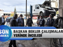 Başkan Bekler Çalışmaları Yerinde İnceledi