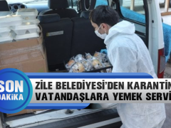 Zile Belediyesi’nden Karantinadaki Vatandaşlara Yemek Servisi