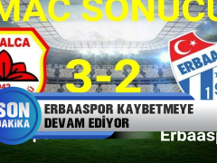 Erbaaspor Kaybetmeye Devam Ediyor