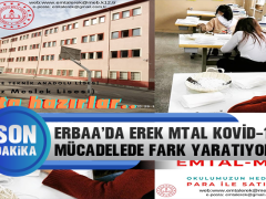 Erbaa’da Erek MTAL  Kovid-19 la Mücadelede Fark Yaratıyor