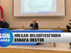 Niksar Belediyesi’nden Esnafa Destek
