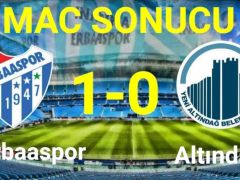 Erbaaspor Kritik Dönemde Evinde Üç Puanı Aldı