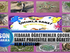 Fedakar Öğretmenler Çocukla Sanat Projesi’yle Hem Öğretiyor Hem Eğitiyor