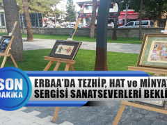 Erbaa’da Tezhip, Hat ve Minyatür Sergisi Sanatseverleri Bekliyor