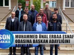Muhammed Ünal Erbaa Esnaf Sanatkarlar Odası Başkanlığına Adaylığını Açıkladı