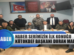Ayten Turan’ın Haber Serisinin İlk Konuğu: Kütokdef Başkanı Duran Maden