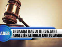 Erbaa’da Kablo Hırsızları Adaletin Elinden Kurtulamadı