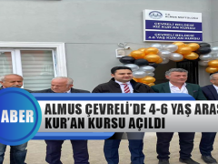 Almus Çevreli’de 4-6 Yaş Arası Kur’an Kursu Açıldı