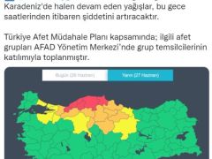 Afad’dan Altı İle Kırmızı Kodlu Acil Durum Uyarısı