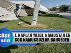 Fatih Kaplan Yazdı: Namustan En Çok Namussuzlar Bahseder