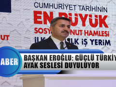 Başkan Eroğlu: Güçlü Türkiye’nin Ayak Sesleri Duyuluyor