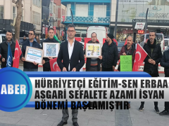Hürriyetçi Eğitim-Sen Erbaa: Asgari Sefalete Azami İsyan Dönemi Başlamıştır