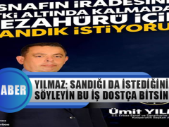 Ümit Yılmaz: Sandığı da Kabul Ettiğinizi Söyleyin Bu İş Dostça Bitsin