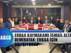 Erbaa Kaymakamı İsmail Altan Demirayak: Erbaa İçin Çalışıyoruz