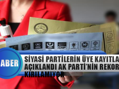 Siyasi Partilerin Üye Sayıları Açıklandı Ak Partinin Rekoru Kırılamıyor