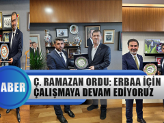 Ç. Ramazan Ordu: Her Zaman Erbaa İçin Çalışıyoruz