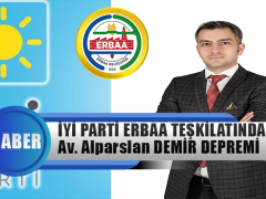 İyi Parti Erbaa Teşkilatında Av. M. Alparslan Demir Depremi