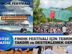 Fatih Kaplan: Fındık Festivali İçin Tebrik, Takdir ve Desteklemek Gerek