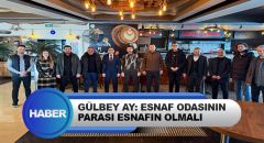 Esnaf Odası Başkan Adayı Gülbey Ay: Esnaf Odasının Parası Esnafın Olmalı