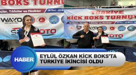 Eylül Özkan Kick Boks’ta Türkiye İkincisi Oldu