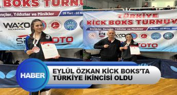 Eylül Özkan Kick Boks’ta Türkiye İkincisi Oldu