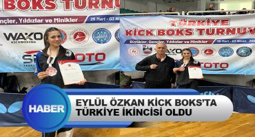 Eylül Özkan Kick Boks’ta Türkiye İkincisi Oldu