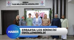 Erbaa’da Lgs Birincisi Ödüllendirildi