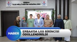 Erbaa’da Lgs Birincisi Ödüllendirildi