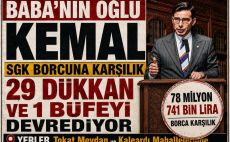 Baba’nın Oğlu Kemal Sgk Borcuna Karşılık 29 Dükkan ve 1 Büfeyi Devrediyor