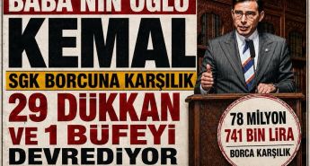 Baba’nın Oğlu Kemal Sgk Borcuna Karşılık 29 Dükkan ve 1 Büfeyi Devrediyor