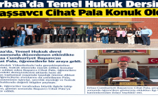 Erbaa’da Temel Hukuk Dersine Başsavcı Cihat Pala Konuk Oldu